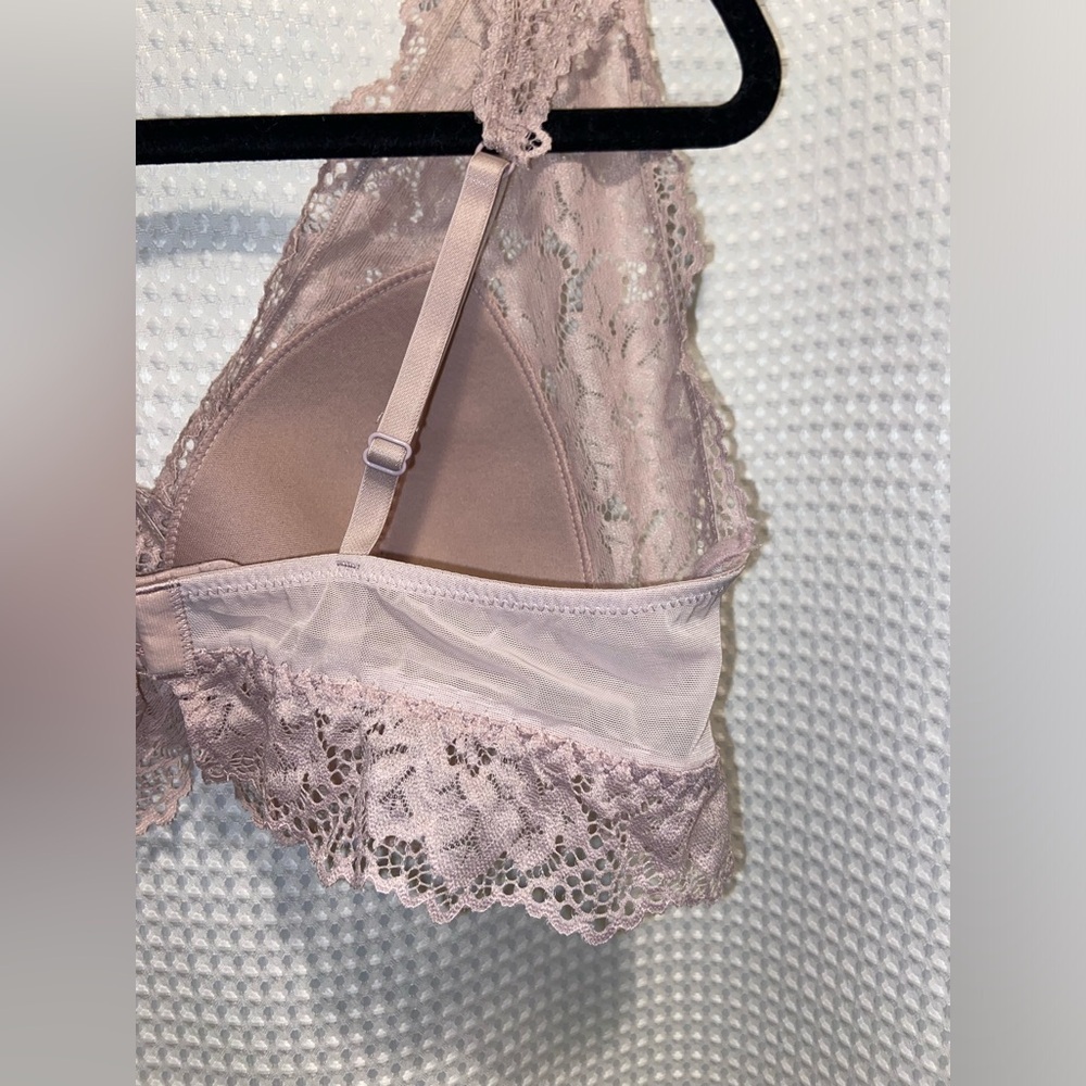 Blumind soft pink stretchy Lace bralette size XL NWT - Picture 8 of 11